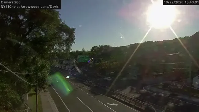 Трасса NYS 110 Northbound в Мелвилле — веб-камера онлайн трафик
