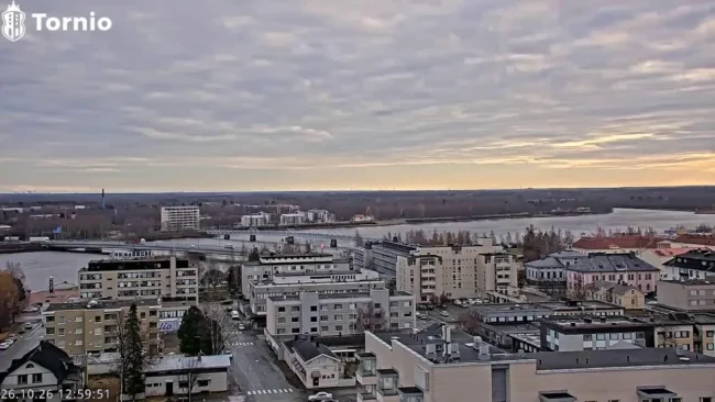 Город Торнио в Финляндии — веб-камера онлайн